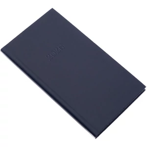 Realsystem zsebnaptár 2026 Standard álló – fényes, emblémázható műbőr borító, fehér papír, heti beosztás