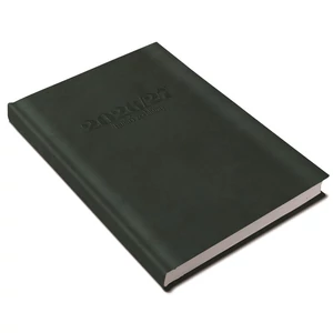 Tanári határidőnapló A5, műbőr 150mmx210mm, fehér lapokkal zöld 2026/2027 Realsystem