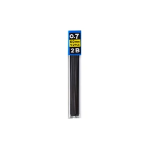 Bluering® 0,7 mm 2B irónbél – sötét, tartós grafit, sima írásérzet és stabil vonal mechanikus ceruzákhoz