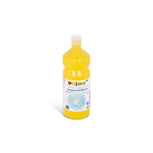 Primo 201 sárga tempera 1000 ml – nagy kiszerelésű temperafesték iskolai rajzórára, kreatív festéshez és kézműves projektekhez