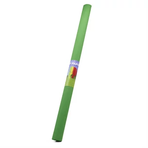 Természetes hatású zöld krepp-papír 50×200 cm-es méretben, virágkészítéshez, háttérdekorációhoz és csomagoláshoz