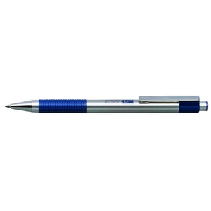 Zebra F-301 golyóstoll, 0,7 mm heggyel, kék tintával, rozsdamentes acél testtel