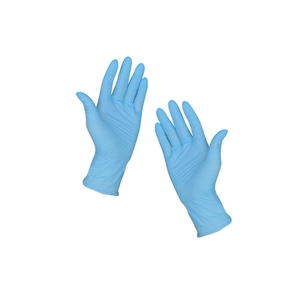 Gumikesztyű nitril púdermentes L 100 db/doboz, GMT Super Gloves kék