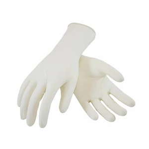 GMT Super Gloves fehér latex púderes gumikesztyű S méretben, 100 db-os dobozban higiénikus munkavégzéshez és védelemhez