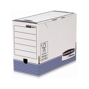 Archiváló doboz 150mm, Fellowes® Bankers Box System, 10 db/csomag, kék