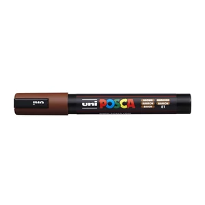 Dekormarker 1,8-2,5mm, Uni Posca PC-5M barna