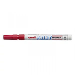 Piros lakkmarker 0,8–1,2 mm – Uni PX-21, precíz vonalvezetésű festékmarker dekoráláshoz és jelölésekhez