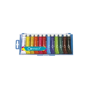 Connect tempera festék készlet 12 tubus, 12 ml-es, élénk színek