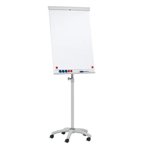 Flipchart tábla mobil 68x105cm, mágneses 5 görgős gurítható X-tra Line Mobil  EL-FC31 Franken