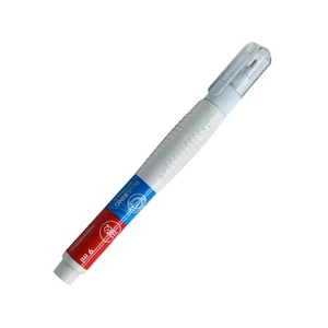 Bluering 9 ml-es hibajavító toll finom adagolással, fehér korrektúrfestékkel kézírás és nyomtatott szöveg pontos kijavításához irodai dokumentumokon