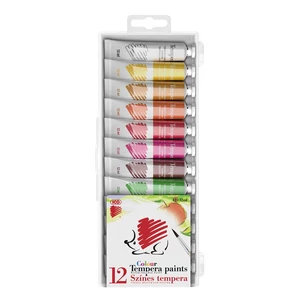 Süni ICO tempera festékkészlet, 12×12 ml tubus, 12 különböző szín
