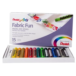 Pentel textilkréta 15 db-os készlet PTS2-15 kreatív projektekhez