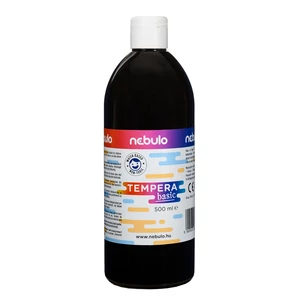 Nebulo fekete tempera 500 ml – rajzórára, iskolai festéshez, plakátkészítéshez és kreatív alkotáshoz