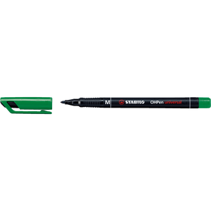 Petmanent marker 1mm, STABILO OHPen M zöld