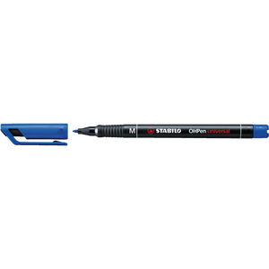 Petmanent marker 1mm, STABILO OHPen M kék