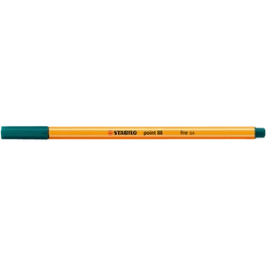 Rostirón, tűfilc 0,4 mm, STABILO Point 88 fenyő zöld