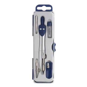 Ico S1005L körző készlet 5 darab fém körzővel, kék kivitelű készletben