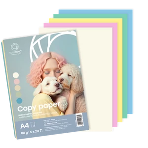 Bluering pasztell színes A4 másolópapír 80 g, 5×20 íves kiszerelésben