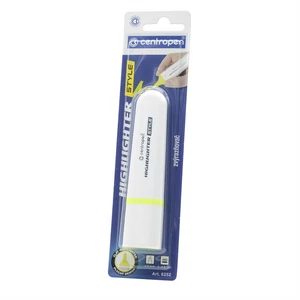 Centropen 6252 neon sárga szövegkiemelő, vágott hegyű, 1-4,6 mm vonalvastagság, minden papírtípusra — kisebb és nagyobb kijelölésekhez egyaránt