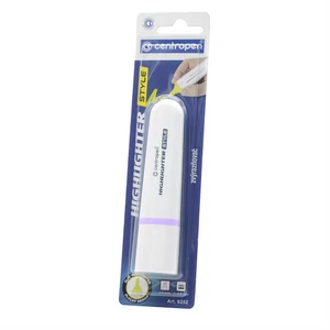 Centropen 6252 pasztell lila szövegkiemelő – 1–4,6 mm vágott hegyű, vízbázisú tinta, diszkrét árnyalat hosszú távú tanuláshoz és irodai munkához; elegáns, szemkímélő megoldás precíz kiemeléshez