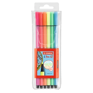 Rostirón, filctoll készlet, 1mm, M Stabilo PEN metallic 6806/8-32 6 db-os klt.