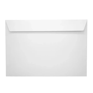 LC4 méretű, 229×324 mm-es fehér Bluering boríték szilikonos zárással és bélésnyomott belsővel, A4-es dokumentumokhoz