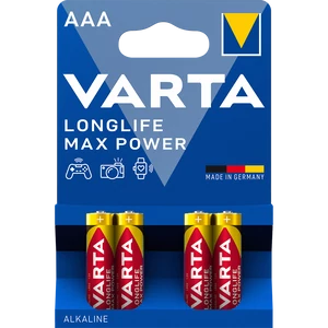 Elem AAA mikro LR03 Longlife Max Power 4 db/csomag, Varta