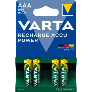 Elem tölthető akku AAA mikro 800 mAH Power 4 db/csomag, Varta