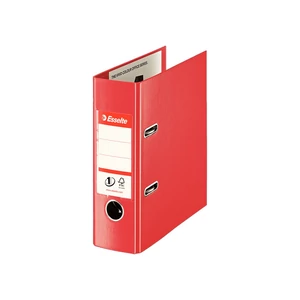 Esselte Vivida A5 piros iratrendező, 7,5 cm gerinccel, PP borítással, mindennapi dokumentumrendezéshez