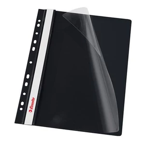 Gyorsfűző lefűzhető A4, PP 10 db/csomag, Esselte Vivida fekete