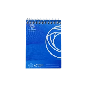 Jegyzettömb spirálozott, A7, 80lap, Bluering® vonalas