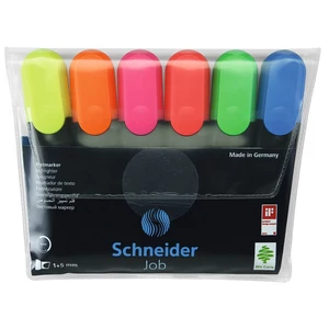 Schneider Job 150 szövegkiemelő klipszes kupakkal 6 db készlet kupak színe tinta színével egyező
