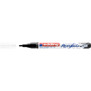Akril marker 1-2mm, Edding 5300 fekete 