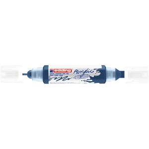 Akril marker 2-3mm, és 5-10mm, 3D kétvégű Edding 5400 éjkék