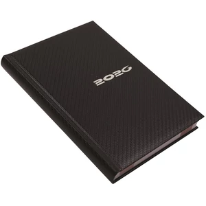 Határidőnapló Carbon A/5, napi fehér lapokkal kék Realsystem 2026.