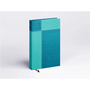 Határidőnapló Prémium M B/5, heti krémszínű lapokkal türkiz Realsystem 2026.