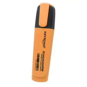 Keyroad Fluo neon narancs szövegkiemelő – vágott hegyű highlighter lapos testtel, feltűnő kiemelésekhez tanulásnál és irodában