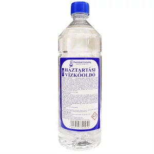 Vízkőoldó 1 liter sósavas – 5–10% sósavtartalmú (HCl) vízkőoldó oldat; GHS piktogrammal és „Figyelem” jelöléssel ellátott flakon, vízkő- és ásványi lerakódások ellen