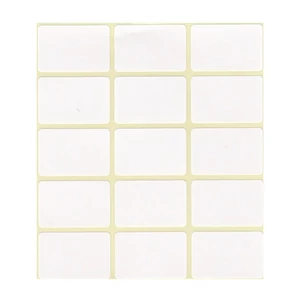 Öntapadós etikett címke 20×30 mm – 15 címke egy lapon, 4 lap/csomag, rendszerezéshez