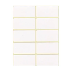 Etikett címke, 25x50mm, 6 lap, 10 címke/lap