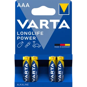 Elem AAA mikro LR03 Longlife Power 4 db/csomag, Varta 