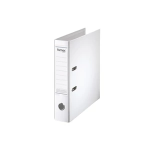 ornax Master A4 iratrendező 8 cm-es gerinccel, fehér színben – prémium minőségű, fém élvédős, kétkaros mechanikával szerelt mappa hosszú távú irodai és archív használathoz