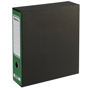 Tokos iratrendező A4, 8 cm, Foroffice zöld színű kartonból, feliratozható gerinccel