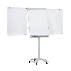 Flipchart tábla mobil 67x95cm, mágneses, 2 db segédkarral, 5 görgős Proline  FC81 Franken
