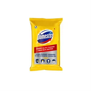 Domestos citrom illatú nedves törlőkendő 60 lap – fertőtlenítő hatással, gyors felülettisztításhoz konyhában és fürdőszobában