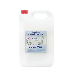 5 literes Aloe Vera Mild balzsamos folyékony szappan utántöltő, nagy forgalmú kézmosókhoz, kímélő tisztítással
