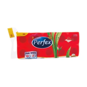 Boni Perfex 3 rétegű 100 % cellulóz toalettpapír, 84 lap / tekercs, 8+2 darabos csomag