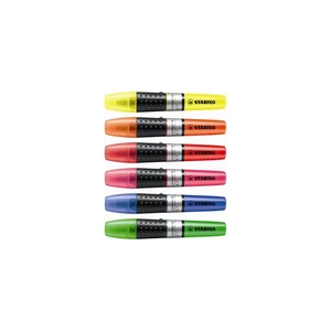 Szövegkiemelő készlet 2-5mm, vágott hegyű STABILO Luminator, 6 klf. szín