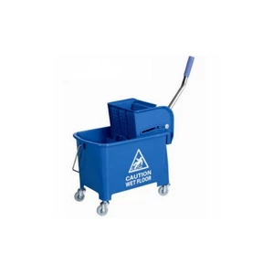 Takarítókocsi műanyag osztott 20 literes vödörrel moppréssel EcoFix_AF08068