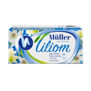 Papírzsebkendő 3 rétegű 100 db/csomag Liliom illatmentes